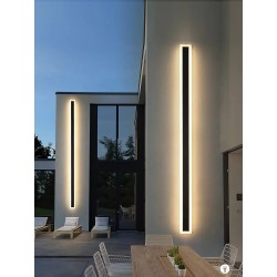 Lampes murales LED à longue bande extérieure étanche moderne IP65 applique murale en aluminium applique de porche de jardin