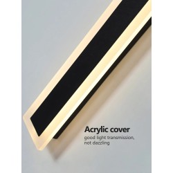 Lampes murales LED à longue bande extérieure étanche moderne IP65 applique murale en aluminium applique de porche de jardin