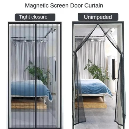Rideau anti-moustiques pour fenêtre, moustiquaire, fermeture automatique de porte, rideaux de Ventilation domestique, filet