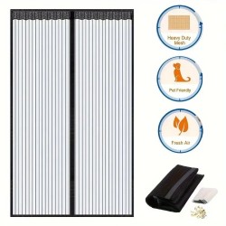Rideau anti-moustiques pour fenêtre, moustiquaire, fermeture automatique de porte, rideaux de Ventilation domestique, filet