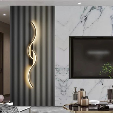 Applique murale LED moderne minimaliste lumière LED chambre chevet longue bande appliques murales salon canapé maison luminaire
