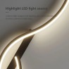 Applique murale LED moderne minimaliste lumière LED chambre chevet longue bande appliques murales salon canapé maison luminaire