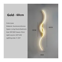 Applique murale LED moderne minimaliste lumière LED chambre chevet longue bande appliques murales salon canapé maison luminaire