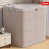 Boîte de rangement Extra Large avec couvercle, Design moderne permettant de gagner de l'espace, Durable pour vêtements, literie,