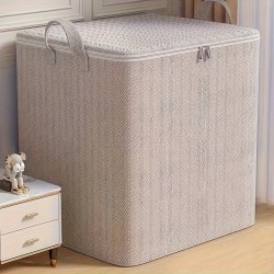 Boîte de rangement Extra Large avec couvercle, Design moderne permettant de gagner de l'espace, Durable pour vêtements, literie,