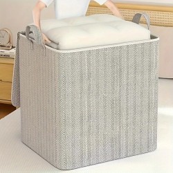 Boîte de rangement Extra Large avec couvercle, Design moderne permettant de gagner de l'espace, Durable pour vêtements, literie,