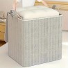 Boîte de rangement Extra Large avec couvercle, Design moderne permettant de gagner de l'espace, Durable pour vêtements, literie,