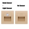 PIR détecteur de mouvement capteur de lumière led lumières AC 110 V-240 V encastré escalier chambre applique led veilleuse