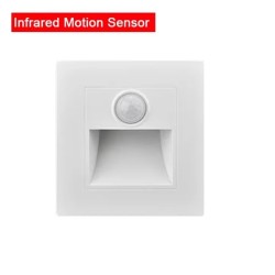 PIR détecteur de mouvement capteur de lumière led lumières AC 110 V-240 V encastré escalier chambre applique led veilleuse