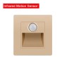 PIR détecteur de mouvement capteur de lumière led lumières AC 110 V-240 V encastré escalier chambre applique led veilleuse