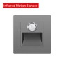 PIR détecteur de mouvement capteur de lumière led lumières AC 110 V-240 V encastré escalier chambre applique led veilleuse