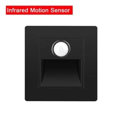 PIR détecteur de mouvement capteur de lumière led lumières AC 110 V-240 V encastré escalier chambre applique led veilleuse