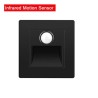PIR détecteur de mouvement capteur de lumière led lumières AC 110 V-240 V encastré escalier chambre applique led veilleuse