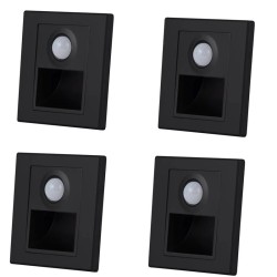 PIR détecteur de mouvement capteur de lumière led lumières AC 110 V-240 V encastré escalier chambre applique led veilleuse