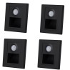 PIR détecteur de mouvement capteur de lumière led lumières AC 110 V-240 V encastré escalier chambre applique led veilleuse