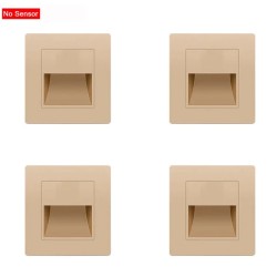 PIR détecteur de mouvement capteur de lumière led lumières AC 110 V-240 V encastré escalier chambre applique led veilleuse