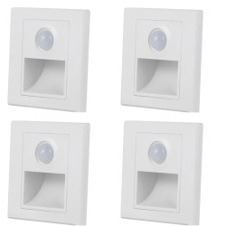 PIR détecteur de mouvement capteur de lumière led lumières AC 110 V-240 V encastré escalier chambre applique led veilleuse
