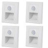 PIR détecteur de mouvement capteur de lumière led lumières AC 110 V-240 V encastré escalier chambre applique led veilleuse