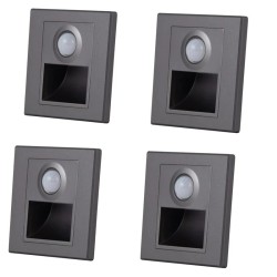 PIR détecteur de mouvement capteur de lumière led lumières AC 110 V-240 V encastré escalier chambre applique led veilleuse