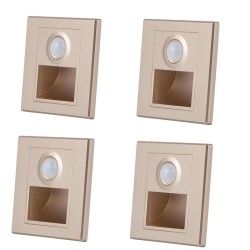 PIR détecteur de mouvement capteur de lumière led lumières AC 110 V-240 V encastré escalier chambre applique led veilleuse