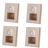 PIR détecteur de mouvement capteur de lumière led lumières AC 110 V-240 V encastré escalier chambre applique led veilleuse