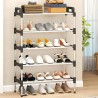 Étagère à chaussures anti-poussière multicouche simple de 5 à 7 sol. Armoire à chaussures domestique peu encombrante pour la