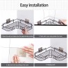 Fer Triangle Rack Pour La Cuisine Salle De Bains Rack De Stockage Épaissie Amour Coin Rack De Stockage Durable