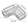 Fer Triangle Rack Pour La Cuisine Salle De Bains Rack De Stockage Épaissie Amour Coin Rack De Stockage Durable