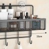 Mir de rangement mural portable, sans perçage, HOOnion Gar1995Assaisonnement Evaluation Cuisine mir de rangement, Humidité
