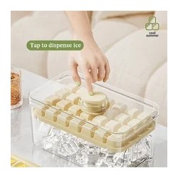 28/56 grilles moule à glaçons presse plateau à glace seau machine à glaçons multifonctionnelle avec une seule touche pour