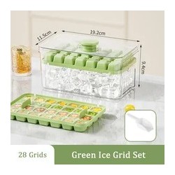28/56 grilles moule à glaçons presse plateau à glace seau machine à glaçons multifonctionnelle avec une seule touche pour