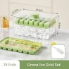 28/56 grilles moule à glaçons presse plateau à glace seau machine à glaçons multifonctionnelle avec une seule touche pour