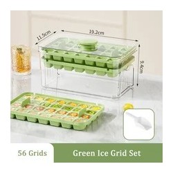 28/56 grilles moule à glaçons presse plateau à glace seau machine à glaçons multifonctionnelle avec une seule touche pour