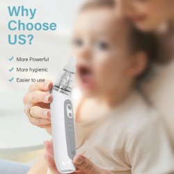 Usine personnalisée musique nez aspirateur pompe Rechargeable 65kps forte aspiration électrique aspirateur nasal pour enfants