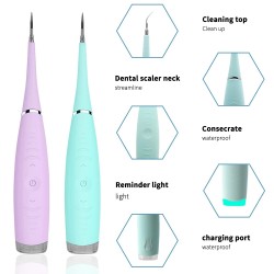 Lave-dents électrique ultrasonique, dissolvant de plaques, étanche, soins personnels, blanchiment de la peau,