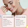 Masque facial décollable au collagène pour la nuit, masque d'emballage de nuit au collagène coréen, hydrate en profondeur,