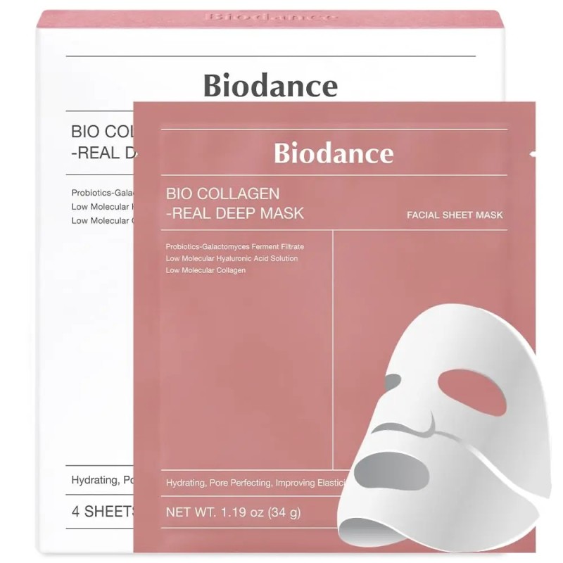 BIODANCE Masque gel hydratant en profondeur au bio-colagène, hydratant nocturne, rétrécissement des pores, améliorant