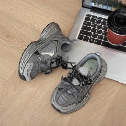 Baskets polyvalentes à la mode pour garçons et filles, chaussures de sport décontractées à plateforme, en maille respirante,