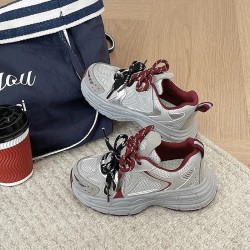 Baskets polyvalentes à la mode pour garçons et filles, chaussures de sport décontractées à plateforme, en maille respirante,
