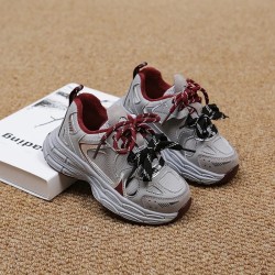 Baskets polyvalentes à la mode pour garçons et filles, chaussures de sport décontractées à plateforme, en maille respirante,