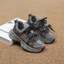 Baskets polyvalentes à la mode pour garçons et filles, chaussures de sport décontractées à plateforme, en maille respirante,