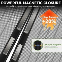 Auxmir Moustiquaire Porte Magnétique 90x210cm Rideau Anti Mouche Fermeture Automatique pour Porte de Balcon Porte Cave Porte de