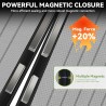 Auxmir Moustiquaire Porte Magnétique 90x210cm Rideau Anti Mouche Fermeture Automatique pour Porte de Balcon Porte Cave Porte de