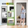 Auxmir Moustiquaire Porte Magnétique 90x210cm Rideau Anti Mouche Fermeture Automatique pour Porte de Balcon Porte Cave Porte de