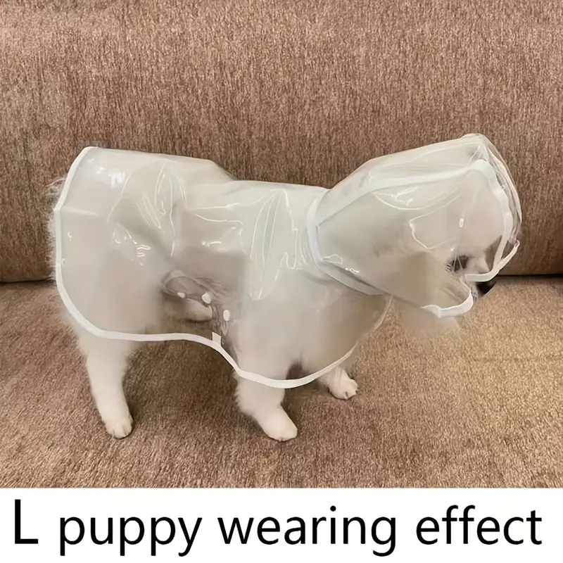 impermÃ©able transparent pour - pvc, impermÃ©able sur les cÃ´tÃ©s, design boutonnÃ© pour Ã  moyens s, idÃ©al pour teddy et bichon frise, Ã©quipement de marche pour pluvieux, impermÃ©able pour | impermÃ©able transparent | impermÃ©able pvc DÃ©tails du produit 9