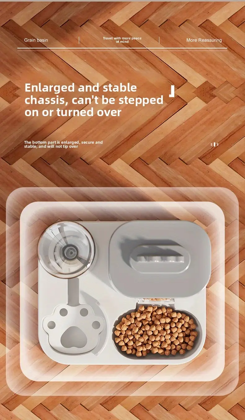 distributeur d eau automatique pour chats et chiens avec bassin alimentaire intÃ©grÃ© - de 1 Ã  10l, pile , design blanc moderne pour un nettoyage facile et une hydratation, station d hydratation pour animaux de compagnie, accessoire pour animaux de compagnie Ã©lÃ©gant, produit durable pour animaux de compagnie DÃ©tails du produit 4