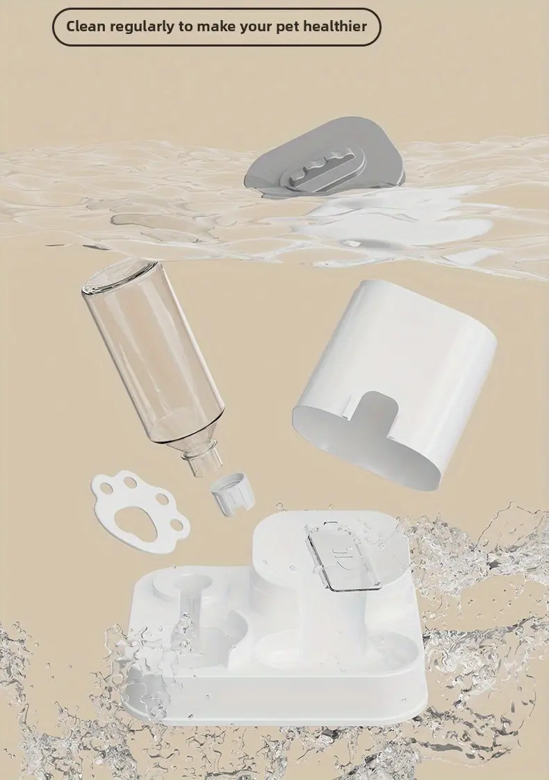 distributeur d eau automatique pour chats et chiens avec bassin alimentaire intÃ©grÃ© - de 1 Ã  10l, pile , design blanc moderne pour un nettoyage facile et une hydratation, station d hydratation pour animaux de compagnie, accessoire pour animaux de compagnie Ã©lÃ©gant, produit durable pour animaux de compagnie DÃ©tails du produit 6